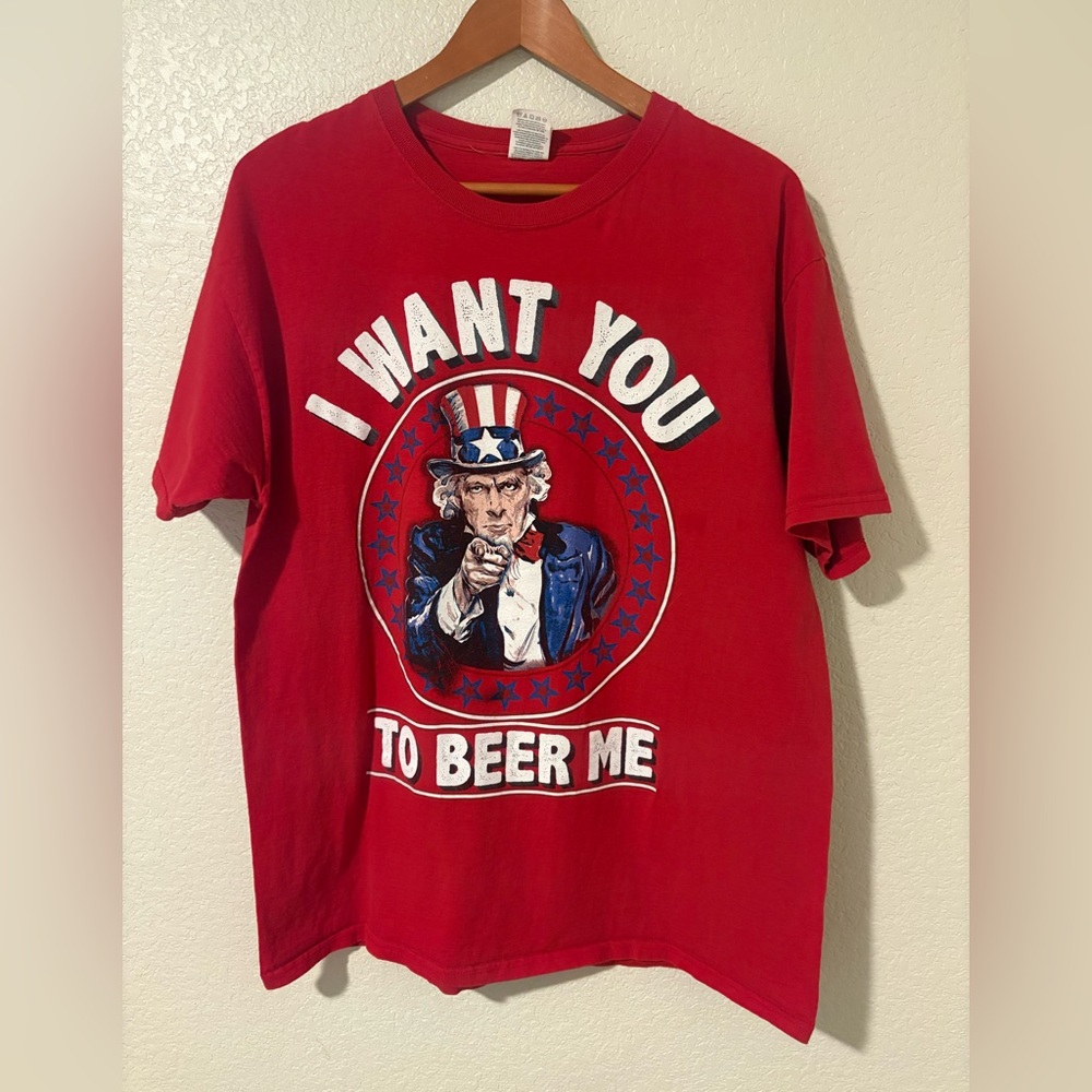 Heavy HD “I Want You to Beer Me” Uncle Sam Tee